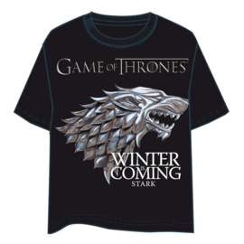 HBO Stark Game of Thrones Black adult tshirt