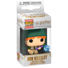 FUNKO Pocket POP Keychain Harry Potter Holiday Ron - Exclusive