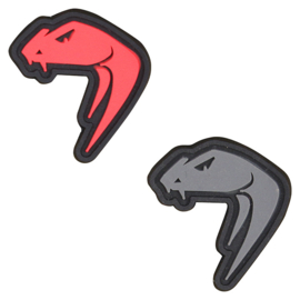 VIPER Snake Head Patches - VENOM (2 COLORS) RED or TITANIUM