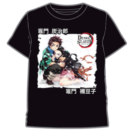 Demon Slayer Kimetsu No Yaiba Tanjiro and Nezuko adult t-shirt