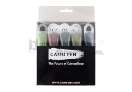 Camo-Pen. 5 Pack Camoflage Pen. Woodland Colors.