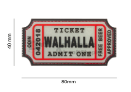 JTG Large Walhalla Ticket Rubber (3 COLORS)