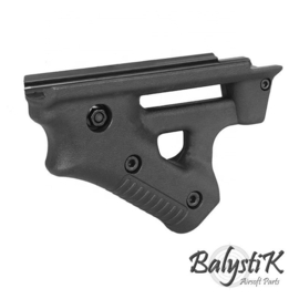 Balystik Angled Fighter Grip for Weaverrail (BLACK)