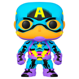 FUNKO POP figure Marvel Black Light Captain America (648)