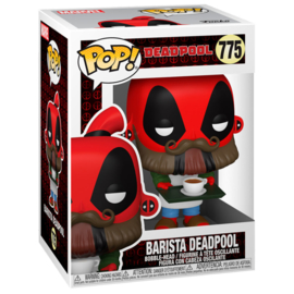 FUNKO POP figure Marvel Deadpool 30th Coffee Barista (775)