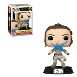 FUNKO POP figure Star Wars The Rise of Skywalker Rey with Light Sabers (434)