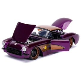 Batgirl DC Comics Chevy Corvette 1957 metal Car & Figure set - Scale 1:24