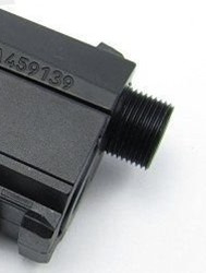 Airsoft Pro ASG pistols suppressor adapter (BLACK)