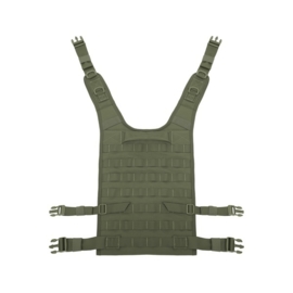 Warrior Elite Ops MOLLE Back Panel holds Medium - Large Plates / Internal Plate Height Adjustment (3 COLORS)