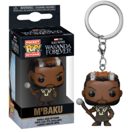 FUNKO Pocket POP Keychain Marvel Black Panther Wakanda Forever M Baku