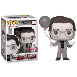 FUNKO POP figure Stephen King with Red Balloon Black and White - Exclusive (55)