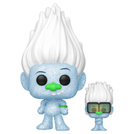 FUNKO POP figure Trolls World Tour Hip Hop Guy Diamond DGLT with Tiny Glitter (882)