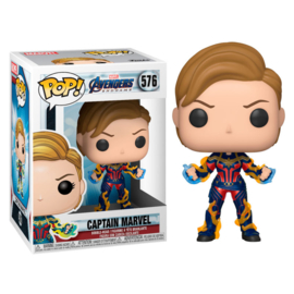 FUNKO POP figure Marvel Avengers Endgame Captain Marvel with New Hair (576)