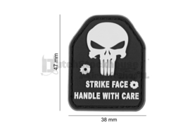 JTG SAPI Skull Rubber Patch Swat - Strike Face Handle With Care -