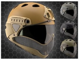 WARQ Full face Helmet  CLEAR Lens (4 COLORS)