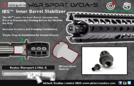 Airtech Studios. IBS Inner Barrel Stabilizer for Krytac Warsport. LVOA-S