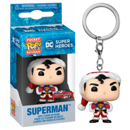 FUNKO Pocket POP Keychain DC Comics Holiday Superman - Exlusive