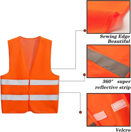 Turbo Safety Reflective Vest for Outdoor Operator and Sportsmen