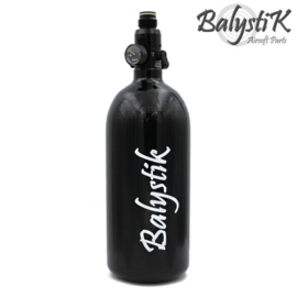 Balystik 0.8L 3000psi Alu HPA Tank with HP preset - Color: BLACK