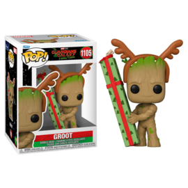 FUNKO POP figure Marvel Guardians of the Galaxy Holiday Groot (1105)