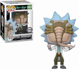 FUNKO POP figure Rick & Morty Alien Facehugger Rick - Exclusive (343)
