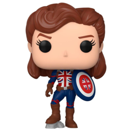 FUNKO POP figure Marvel What If Captain Carter (870)