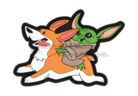 Airsoftology Baby Yoda Riding Corgi Patch