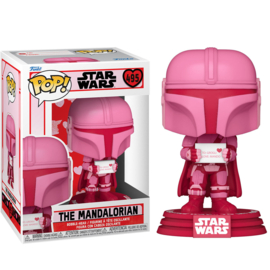 FUNKO POP figure Star Wars Valentines Mandalorian (495)