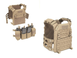 Warrior Elite Ops MOLLE (RPC) Recon Plate Carrier SAPI  with Pathfinder Chest Rig Combo (LARGE) (4 COLORS)