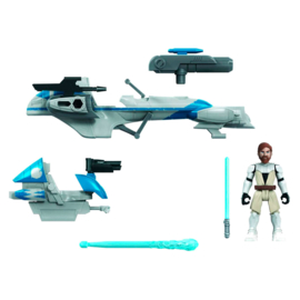 HASBRO Star Wars Mission Fleet Obi-Wan Kenobi + Barc Speeder set figure