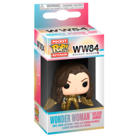 FUNKO Pocket POP keychain DC Wonder Woman 1984 Wonder Woman No Helmet Gold Wing