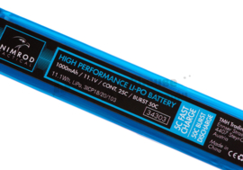 Nimrod Lipo 11.1 Volt /1000mAh 25C. Triple Split Type. Tamiya Connector