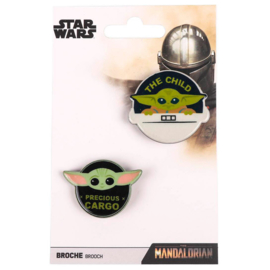 Star Wars The Mandalorian Yoda Child brooch pin badge