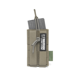 Warrior Elite Ops MOLLE Single Open 5.56mm Mag Pouch with Shotgun Strip (TAN - COLOR)