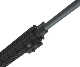 KING ARMS 8620 Steel Aluminium Bi-Pod Adapter 20mm rail (Black)