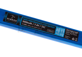 Nimrod Lipo 2000mAh 7.4V 25C Nunchuck (Twin) Tamiya