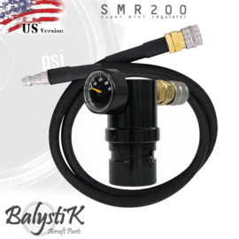 Balystik SMR200 HPA regulator with 40 inch macroflex Braided hose US (SET)