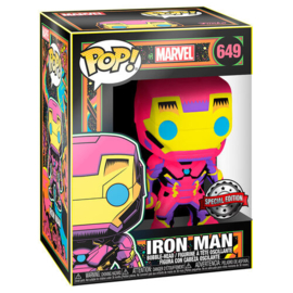 FUNKO POP figure Marvel Black Light Iron Man (649)