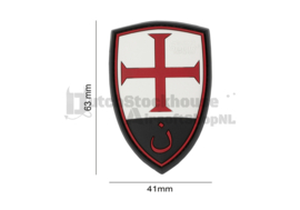 JTG Crusader Shield Rubber Patch (3 COLORS)