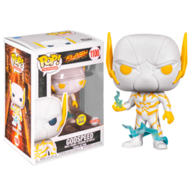 FUNKO POP figure DC Comics The Flash Godspeed *Glows in the Dark* Exclusive (1100)