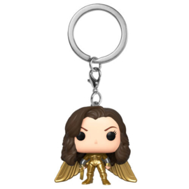 FUNKO Pocket POP keychain DC Wonder Woman 1984 Wonder Woman No Helmet Gold Wing