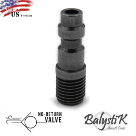 BalystiK HPA no return valve male fitting for GBB magazine US Version (Tap kit = P6-BA-HPA-M9TAPKIT)