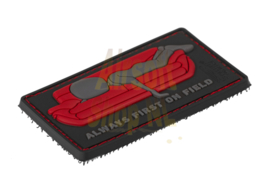 JTG Always First on Field (Couch) Rubber Patch Black-Red