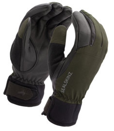 SealSkinz Waterproof All Weather Hunting Gloves. OD/Blk. Size M