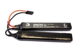 NUPROL Power Lipo 2600mAh 7.4v 20c Nunchuck (Twin) Tamiya