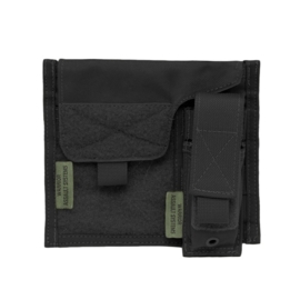 Warrior Elite Ops MOLLE Large Admin Panel with Pistol/Torch Pouch (BLK - COLOR)