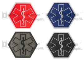 JTG Paramedic Hexagon Rubber Patch (4 COLORS)