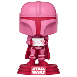 FUNKO POP figure Star Wars Valentines Mandalorian (495)