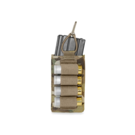Warrior Elite Ops MOLLE Single Open 5.56mm Mag Pouch with Shotgun Strip (TAN - COLOR)