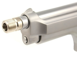 WE Pistol Silencer Adaptor - full stainless steel  -  short